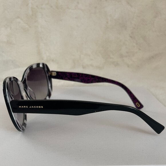Marc Jacobs MARC 261S Womens Plastic Sunglass 2HQ Black White Havana 56-18 145 - Picture 6 of 12